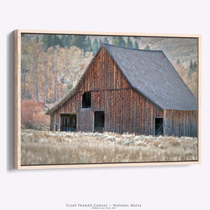 Rustic Idaho Barn Wall Art | Vintage Farmhouse Decor Photography Print