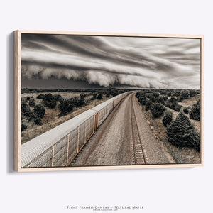 Into the Storm | Dramatic Storm Clouds and Freight Train Photography