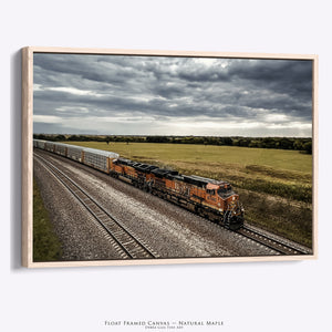 Kansas Railroad Wall Art | Stormy Butler County Sky