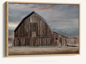 Americana Barn Wall Art | Rustic Idaho Country Farmhouse Canvas