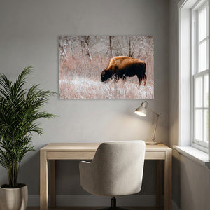 Buffalo Canvas Art | Bison Wall Art - Rustic Western Decor - Great Plains Buffalo