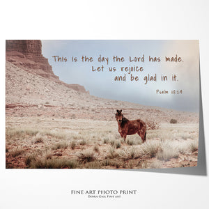 Inspirational western nursery horse wall art canvas print – kids room decor