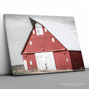 Rustic Red Barn Wall Art | Kansas Farmhouse Photography