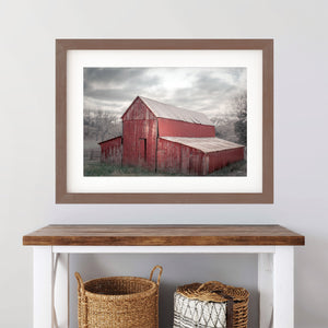Rustic Red Barn Wall Art - Farmhouse Photography