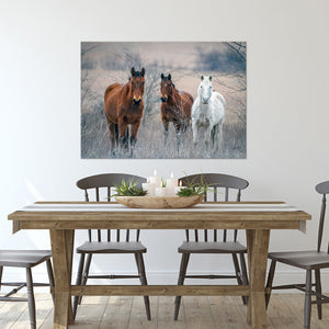 Wild Horses wall art – rustic Western fine art print by Debra Gail Fine Art