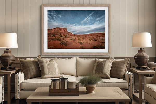 Monument Valley Desert Landscape Fine Art Canvas or Print by Debra Gail – Western Wall Decor