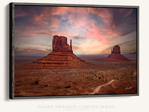 Monument Valley Mittens Sunset | Southwestern Wall Art