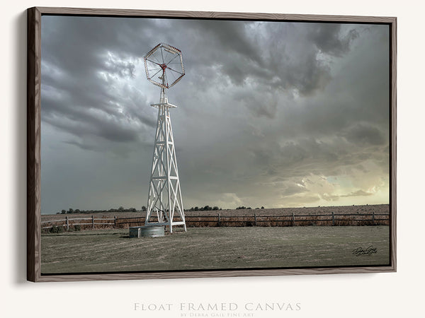 ANTIQUE WOODEN WINDMILL - KANSAS FARMHOUSE DECOR PRINT BY DEBRA GAIL