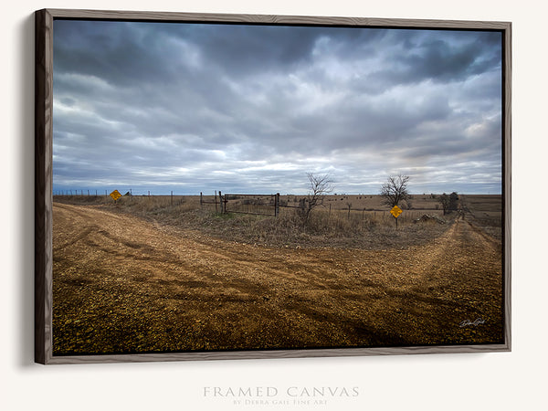 Rustic Rural Road Fine Art Print or Canvas - Wide Open Spaces Landscape Photography