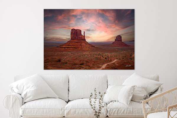 Monument Valley Mittens Sunset – Desert Landscape Print or Canvas