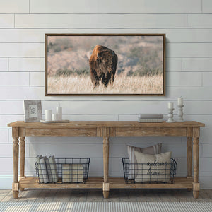 American Buffalo | Wide Panoramic Wall Art Canvas