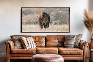 American Buffalo | Wide Panoramic Wall Art Canvas