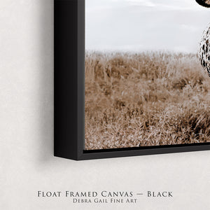 Rustic Longhorn Wall Art - Panoramic Cow Print | Western Farmhouse Decor Canvas