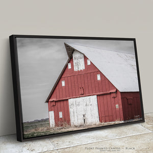 Rustic Red Barn Wall Art | Kansas Farmhouse Photography