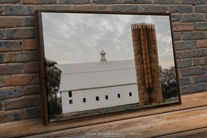 modern farmhouse white barn wall art canvas