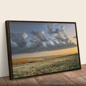 Kansas Flint Hills Cattle Pens Canvas or Print Wall Art | Tallgrass Prairie Landscape