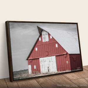 Rustic Red Barn Wall Art | Kansas Farmhouse Photography