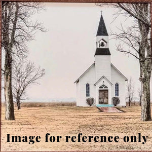 Custom Vintage Framed Country Church