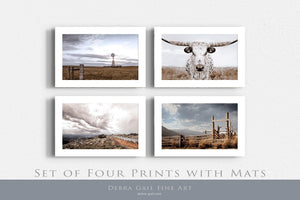 Farmhouse gallery set of 4 canvas prints by Debra Gail