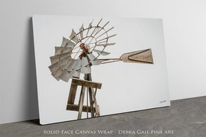 Windmill wall art – Great Plains landscape photography print by Debra Gail Fine Art