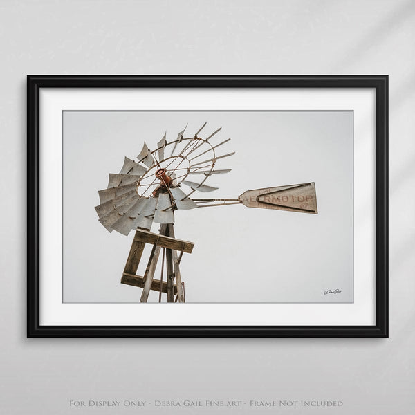 Debra Gail Fine Art Aermotor Windmill Art Print - Farmhouse Decor