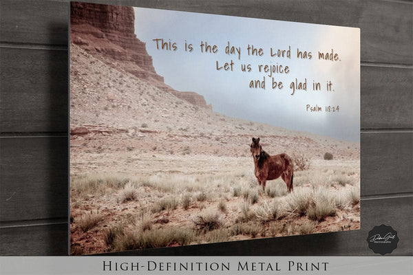 Debra Gail Fine Art BIBLE VERSE HORSE CANVAS ART - THIS IS THE DAY THE LORD