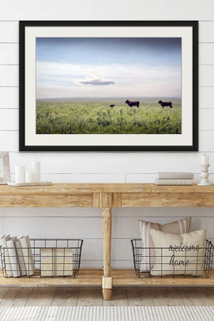 buffalo split panel triptych wall art – rustic Western canvas prints