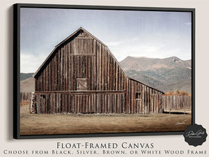 Old barn wall art canvas print – western decor by Debra Gail Fine Art