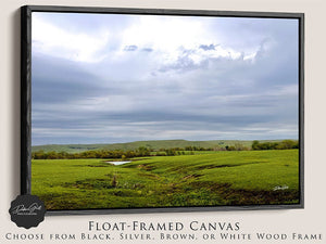 Kansas Flint Hills wall art – sunrise prairie landscape photography by Debra Gail Fine Art