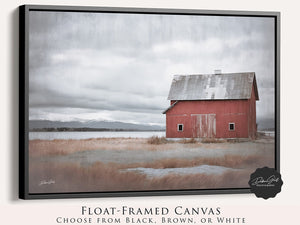 Old barn wall art canvas print – farmhouse decor by Debra Gail Fine Art