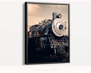 Railroad wall art – train track landscape photography by Debra Gail Fine Art