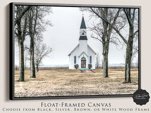 Old country church wall art – Kansas prairie fine art photography by Debra Gail Fine Art