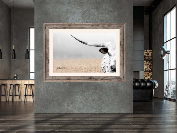 Debra Gail Fine Art Boho Western Decor Art - Longhorn Photography Canvas Print