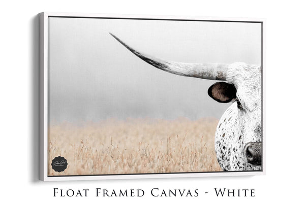 Debra Gail Fine Art Boho Western Decor Art - Longhorn Photography Canvas Print