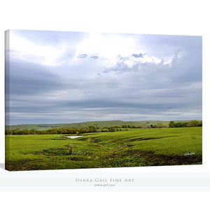 Kansas Flint Hills wall art – sunrise prairie landscape photography by Debra Gail Fine Art