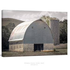 old barn wall art – rustic Kansas prairie farmhouse photography print by Debra Gail Fine Art