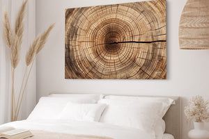 Natural tree rings wall art canvas print  – fine art photography