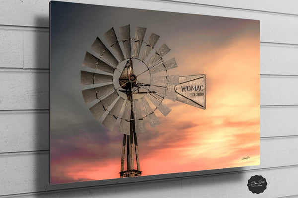 Debra Gail Fine Art FAMILY CANVAS - PERSONALIZED WINDMILL ART