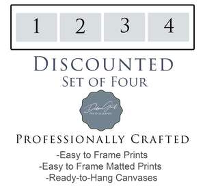 Farmhouse wall art canvas print set of 4 barn silo