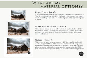 Neutral farmhouse wall art – rustic set of 4 canvas prints Debra Gail Fine Art