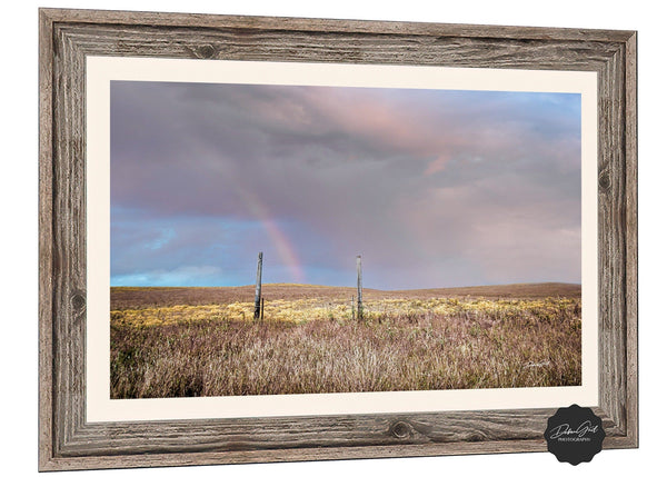 Debra Gail Fine Art FLINT HILLS RAINBOW - LANDSCAPE ART PRINT