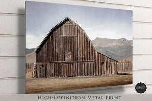 Old barn wall art canvas print – western decor by Debra Gail Fine Art