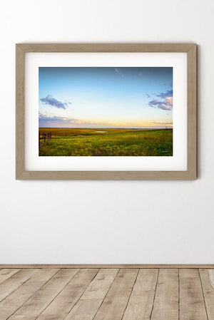 Kansas Flint Hills wall art canvas – sunrise prairie landscape photography by Debra Gail Fine Art