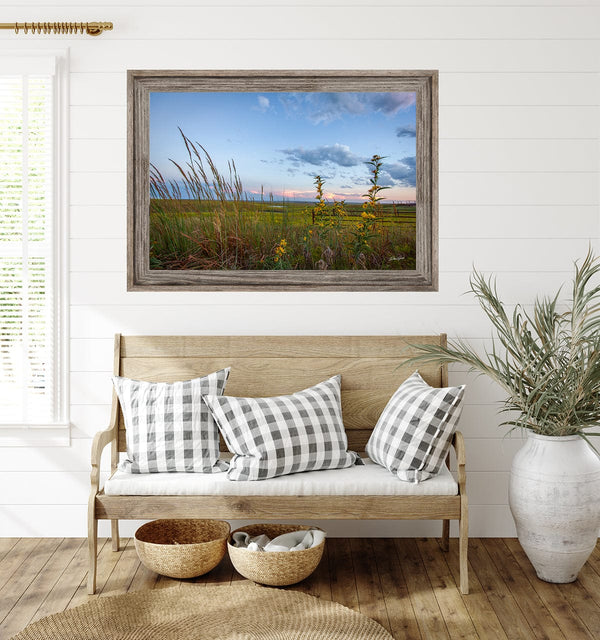 Debra Gail Fine Art Kansas Flint Hills Wildflowers Fine Art Print - Farmhouse Decor