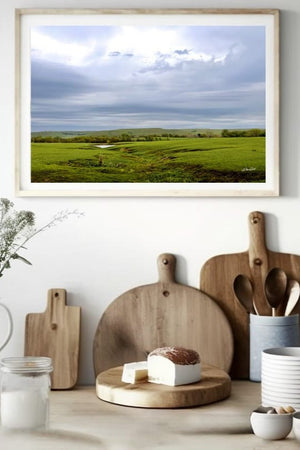 Kansas Flint Hills wall art – sunrise prairie landscape photography by Debra Gail Fine Art