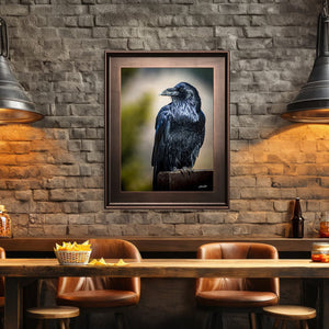 Raven wall art – predator bird wildlife fine art photography by Debra Gail Fine Art