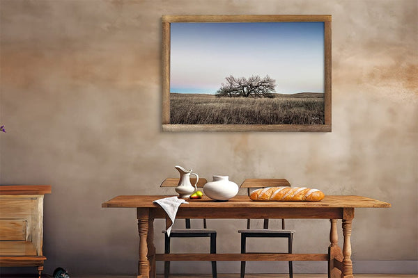 Debra Gail Fine Art Minimalist Kansas Flint Hills Tree Art Print Decor