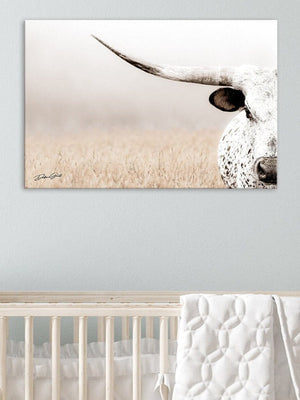 Texas Longhorn wall art – Western ranch photography print by Debra Gail Fine Art