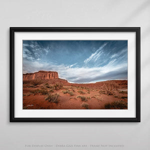 Southwest wall art – monument valley desert landscape photography print by Debra Gail Fine Art