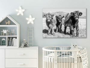 Highland cow wall art – farmhouse decor fine art photography by Debra Gail Fine Art